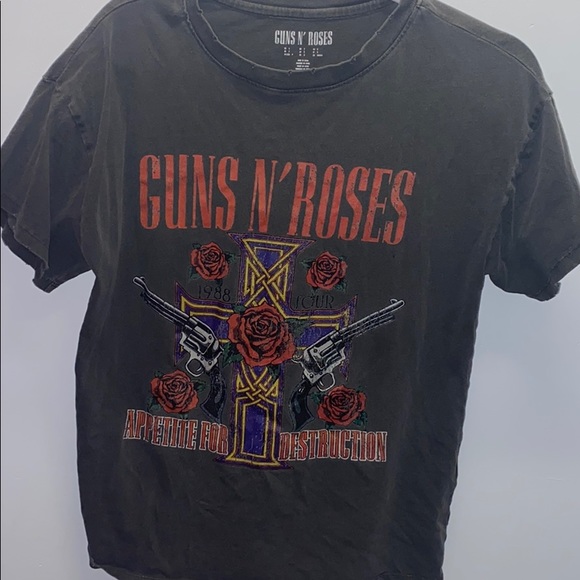 Guns n roses grey concert shirt - Picture 1 of 2